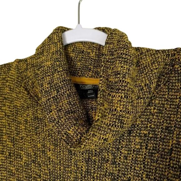 Topshop Mustard Yellow Turtleneck Sweater - Picture 3 of 8